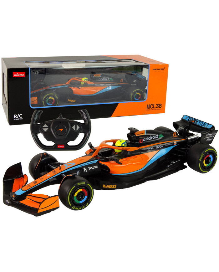 Auto Wyścigowe McLaren F1 Zdalnie Sterowany RC Rastar Pomarańczowy 1:12