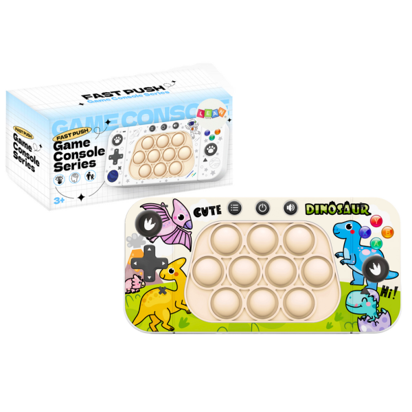 Gra Zręcznościowa Konsola Pop It 4 Tryby Gry Dinozaury