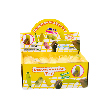 Gniotek Banan Rozciągliwy Gumowy Żółty