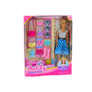 Zestaw Lalka Anlily Ubrania Akcesoria Dodatki