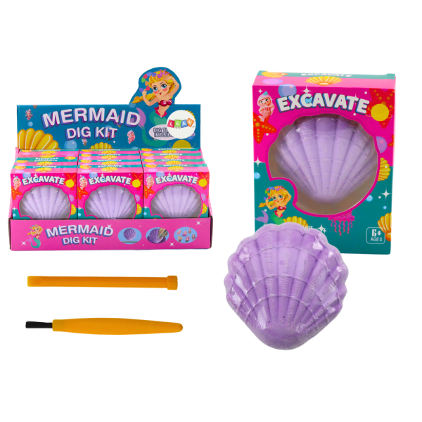 Zestaw Archeologiczny Syrenka W Muszelce Dłuto Pędzelek