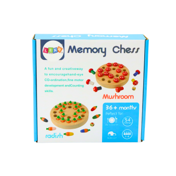 Gra Pamięciowa Rodzinna Muchomory Drewniana