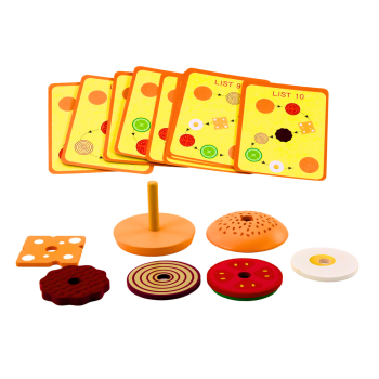 Hamburger Drewniany 8 El Karty Z Przepisami 10 Szt