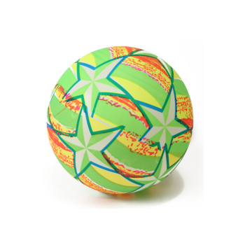Piłka Gumowa Jaskrawa Gwiazdki Zielona 24 Cm