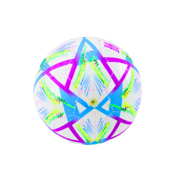 Piłka Gumowa Jaskrawa Wzorki Fioletowa 24 Cm