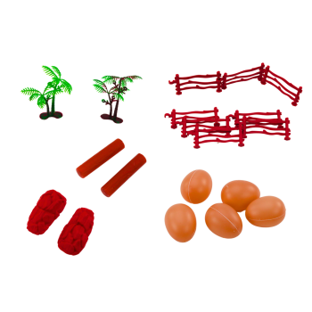 Zestaw Figurek Dinozaurów Duży Dinozaur Zielony 45 El