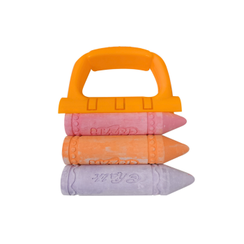 Zestaw Kred Z Uchwytem Gruba Kreda Chodnikowa Pomarańczowy 3 Szt