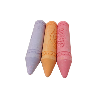 Zestaw Kred Z Uchwytem Gruba Kreda Chodnikowa Pomarańczowy 3 Szt