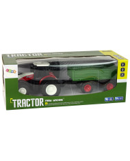 Traktor Zdalnie Sterowany z Przyczepą 1:24 Czerwony Zielony