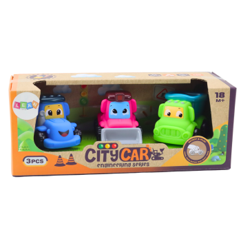 Zestaw Pojazdów Rolniczych Dla Maluchów Gumowe Miękkie