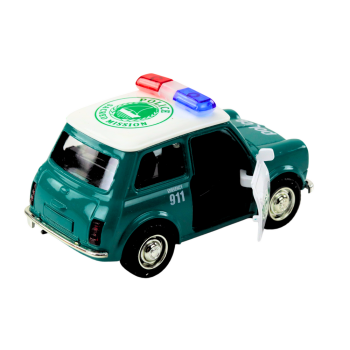 Autko Policyjne Klasyczne 1:38 Napęd Światła Dźwięki Zielony