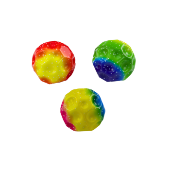 Piłeczka Świecąca Do Odbijania Ugniatania z Wgłębieniami Kolorowa 9,5cm