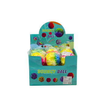 Piłeczka Świecąca Do Odbijania Ugniatania z Wgłębieniami Kolorowa 9,5cm