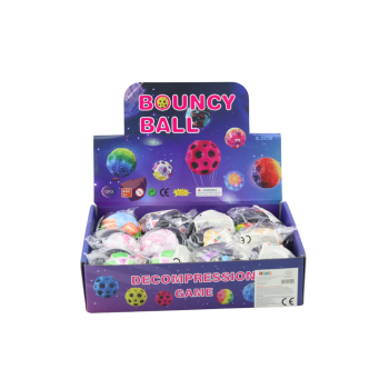 Piłka Do Obijania Na Gumce Opaska Struktury Kolorowa 6cm