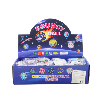 Piłeczka Do Odbijania Ugniatania z Wgłębieniami Kosmos 7cm