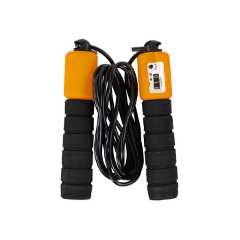 Skakanka Czarno-Pomarańczowa Z Licznikiem 280 cm Regulacja Fitness