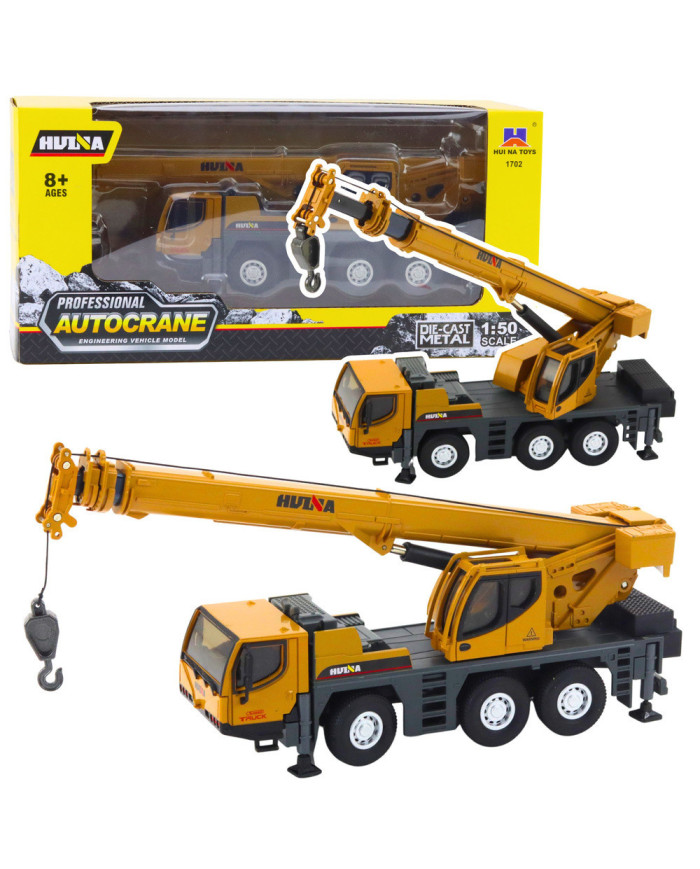Dźwig Autokrane Huina Pojazd Budowlany Ruchome Elementy Metalowy 1:50