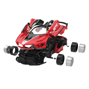 Klocki Konstrukcyjne Auto Rastar 1:18 Ferrari FXXK EVO Czerwone 88 Elementów