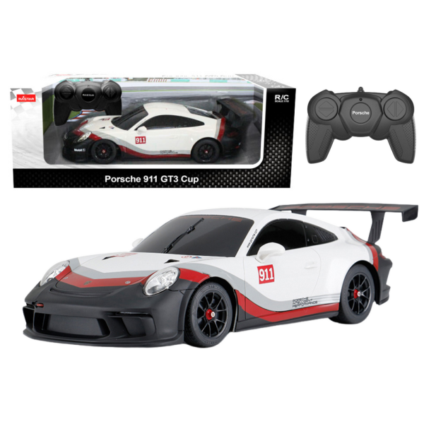 Auto RC 1:18 Rastar Porshe 911 GT3 Biało-Szare