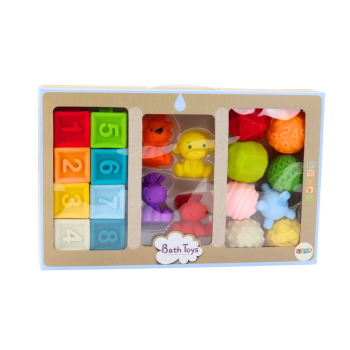 Miękkie Klocki Edukacyjne Do Kąpieli 20 Elementów Zwierzęta Kształty