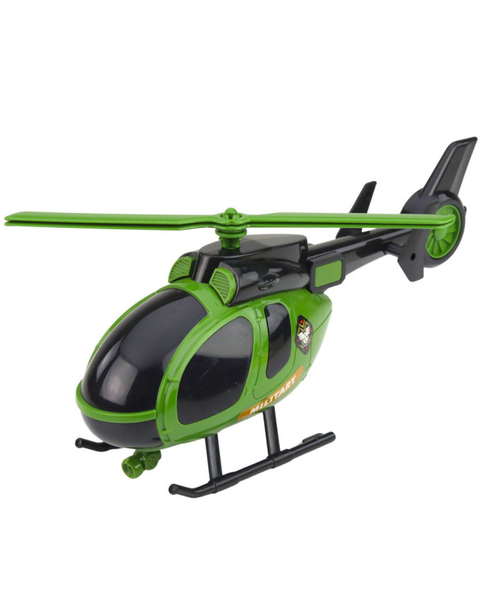 Zestaw Militarny Wojskowy Ciężarówka Laweta Auto Helikopter Światła Dźwięk