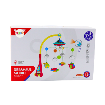 Karuzelka Do Łóżeczka Dla Niemowlaka Ufo Samoloty Projektor 108 Melodii