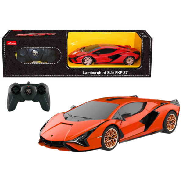 Auto RC 1:24 Rastar Lamborghini Sian Pomarańczowe