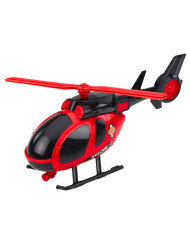 Zestaw Strażacki Ratunkowy Ciężarówka Laweta Auto Helikopter Światła Dźwięk