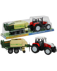 Duży Traktor z Przyczepą Maszyna Rolnicza 65 cm
