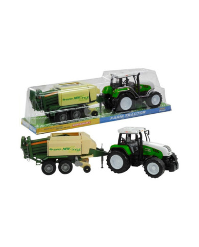 Duży Traktor z Przyczepą Maszyna Rolnicza 65 cm