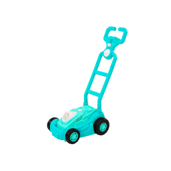 Maszyna Do Baniek Mydlanych Kosiarka Jeździk z Rączką Niebieski