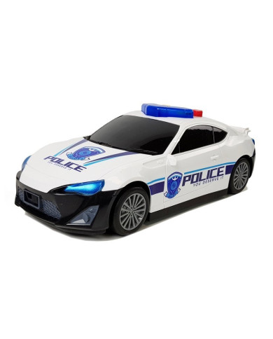 Auto Policyjne Schowek Garaż  2w1 Policjant Małe Autka Dźwięk Światła
