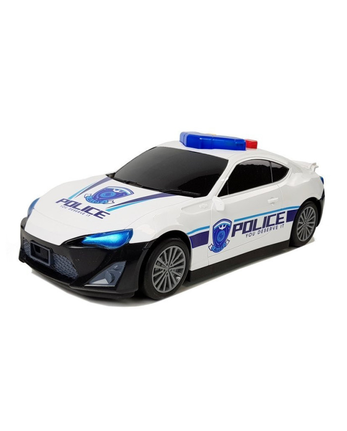 Auto Policyjne Schowek Garaż  2w1 Policjant Małe Autka Dźwięk Światła