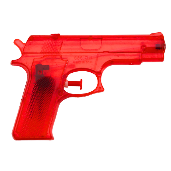 Pistolet Na Wodę Mały Plastikowy Czerwony 15 cm x 10,5 cm