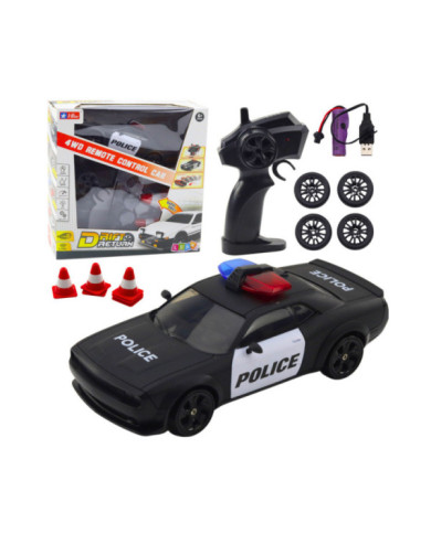 Auto Sportowe Do Driftu Wymienne Koła Zdalnie Sterowany RC 4WD Policja