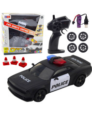 Auto Sportowe Do Driftu Wymienne Koła Zdalnie Sterowany RC 4WD Policja