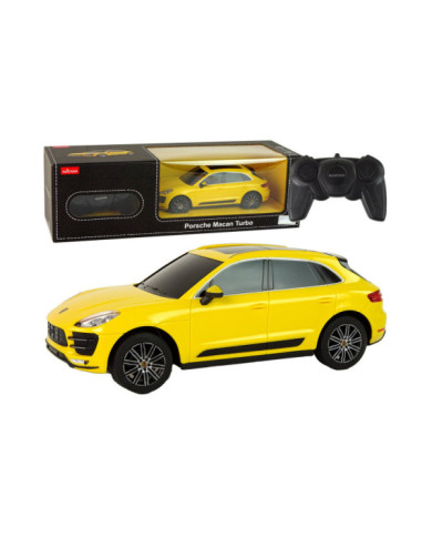 Auto R/C Porsche Macan Turbo 1:24 Rastar Żółty