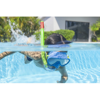 Maska z Rurką do Nurkowania Zielono- Niebieska Bestway 24036