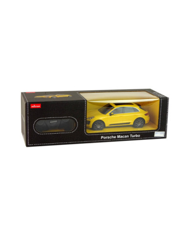 Auto R/C Porsche Macan Turbo 1:24 Rastar Żółty