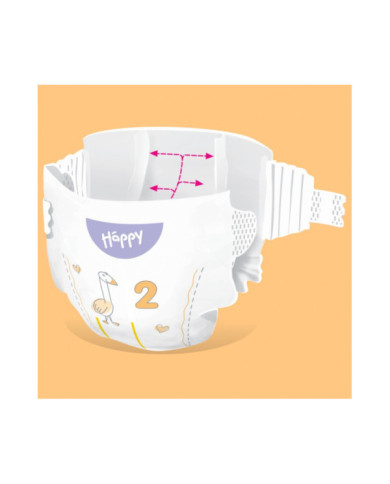 Pieluszki Bella Happy 2 Newborn Soft & Delicate 3-6 kg 38 szt.
