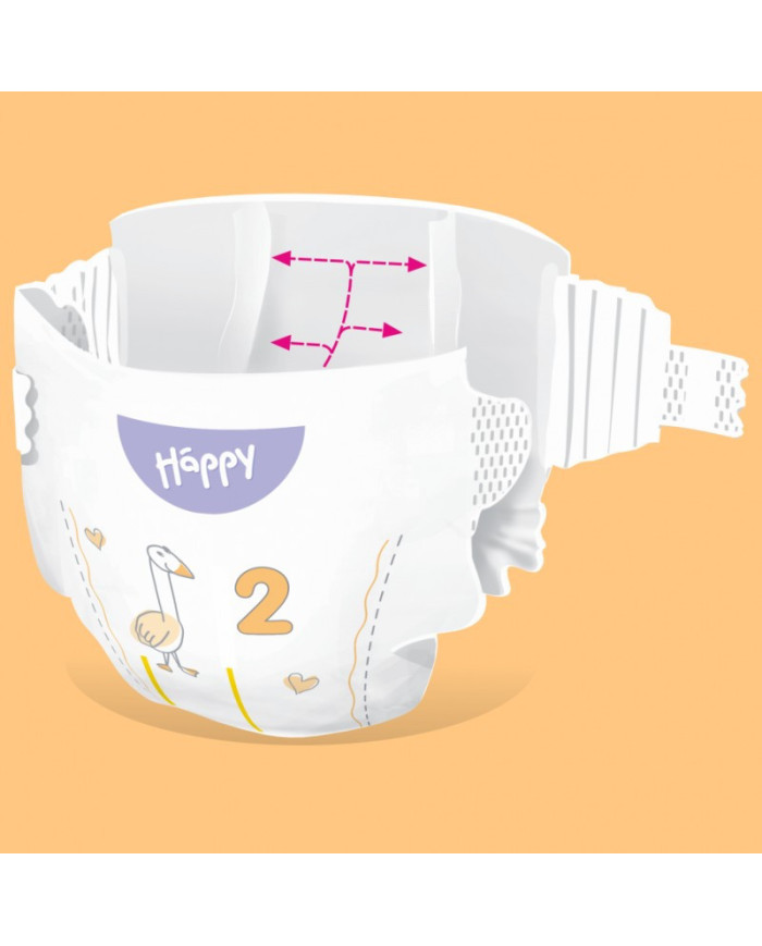 Pieluszki Bella Happy 2 Newborn Soft & Delicate 3-6 kg 38 szt.