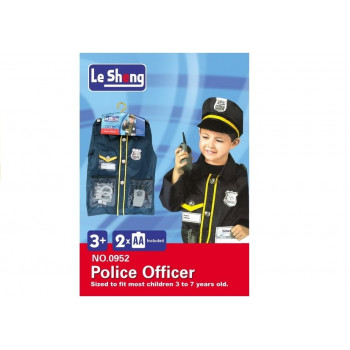 Strój Przebranie Policjanta + Akcesoria Odznaka
