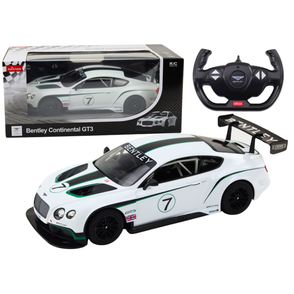 Auto Sportowe RC 1:14 Bentley Continental GT3 Biały