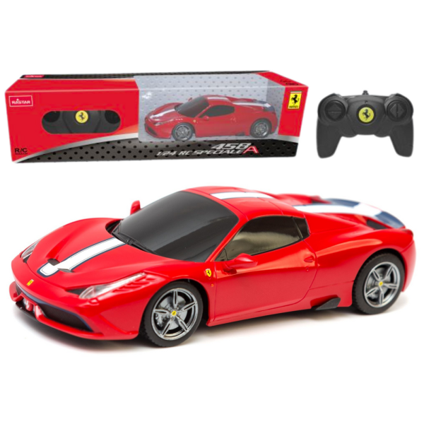 Auto Sportowe RC 1:24 Zdalnie Sterowane Ferrari 458 Speciale Czerwone