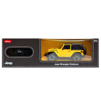 Auto R/C 1:24 Zdalnie Sterowany JEEP Wrangler JL Rubicon Żółty