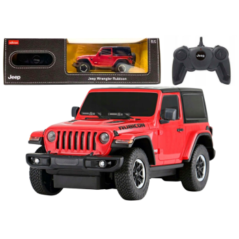 Auto R/C 1:24 Zdalnie Sterowany JEEP Wrangler JL Rubicon Czerwony