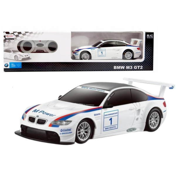 Auto Sportowe RC 1:24 Zdalnie Sterowane BMW M3 GT2 białe