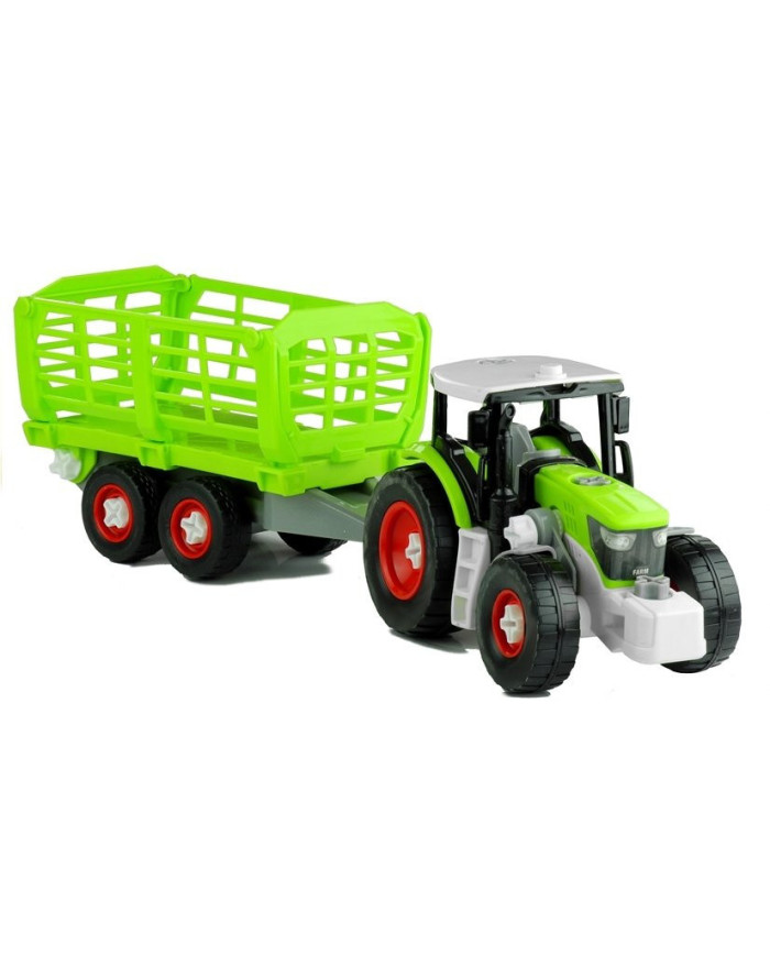Rozkręcany Traktor z Otwierana Przyczepą 43 cm