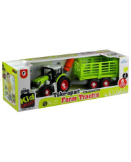 Rozkręcany Traktor z Otwierana Przyczepą 43 cm