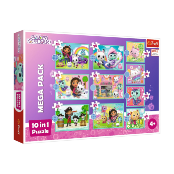 Puzzle 10w1 Koci Domek Gabi W świecie Gabi Trefl 96003